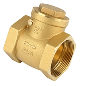 Brass swing check valve